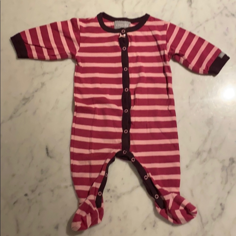 Coccoli baby girl footie pajama